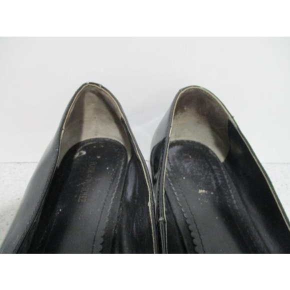 *Pour La Victoire Patent Black Sarina Square Toe Sip On Flats - Picture 4 of 7